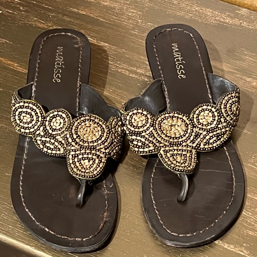 Matisse Golden Mules